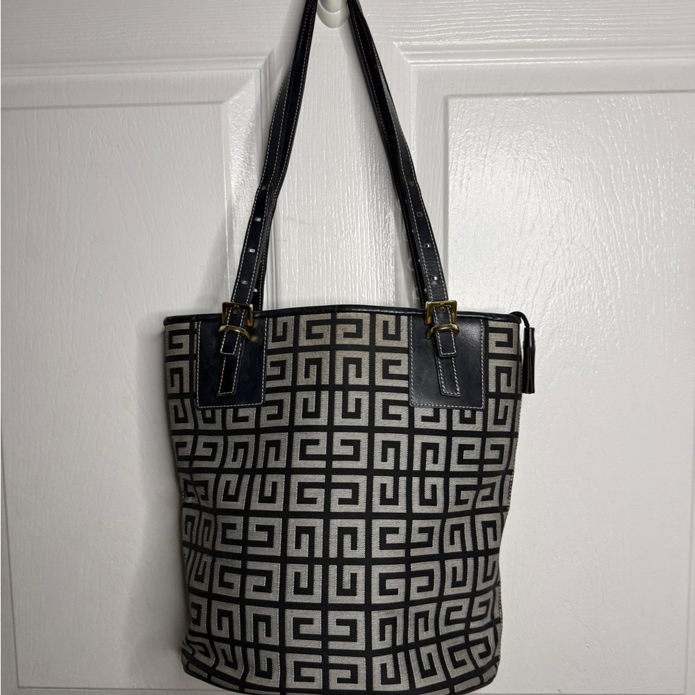 Givenchy Geometric Patterned Tote Bag - Black and Gray